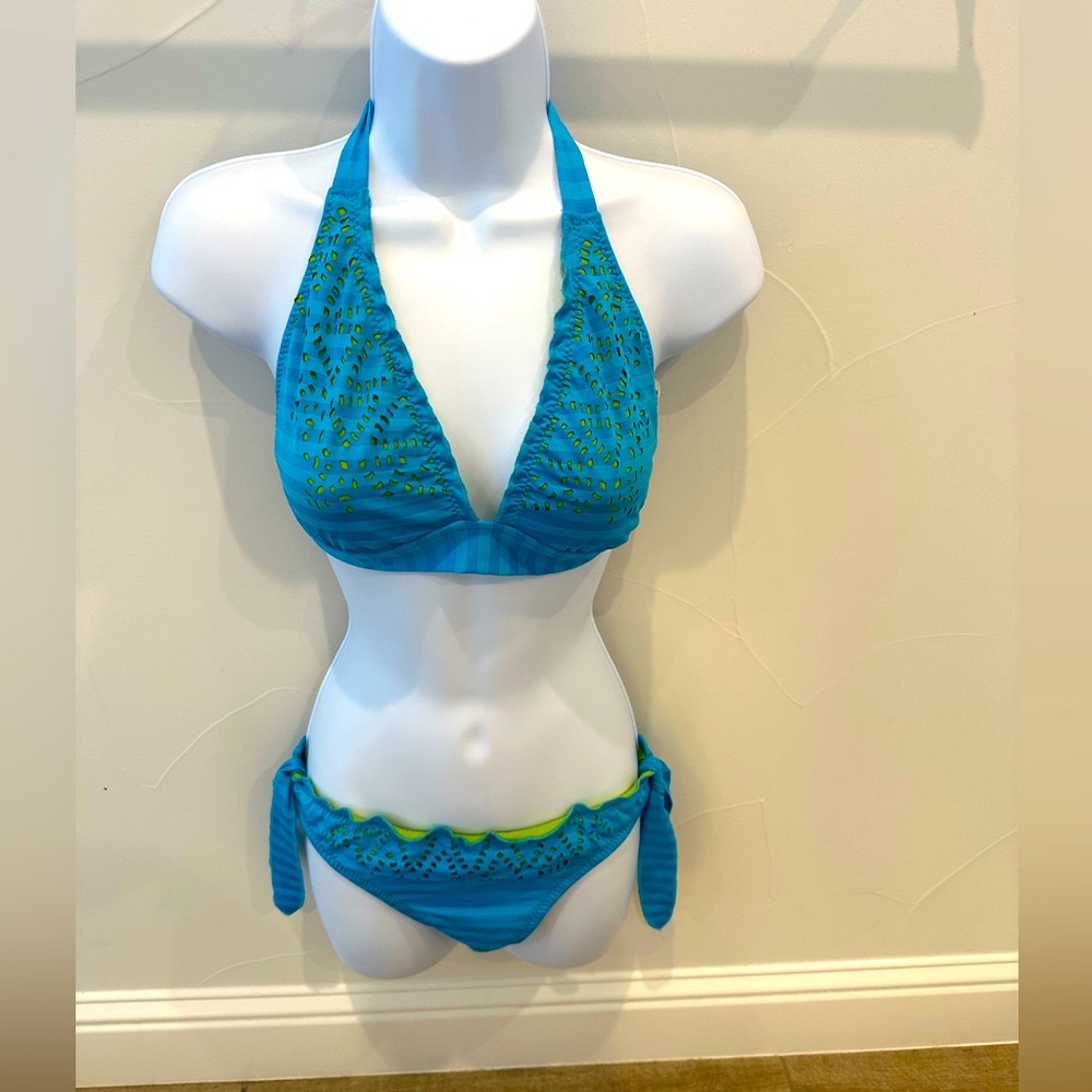 Mossimo Blue & Green Bikini - Small